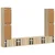 Set TV komoda 8 pcs Sonoma hrast Konstruirano drvo