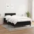Vidaxl Box spring postelja z vzmetnico črn 120x200 cm blago