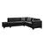 Atelier del Sofa Ugaona garnitura na razvlačenje West Left, 230 x 285 cm, Antracit