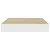 Plutajuća zidna polica boja hrasta i bijela 23x23,5x3,8 cm MDF