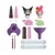 Hello Kitty: komplet za izdelavo peres Hello Kitty in Kuromi – 2-delni