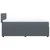 Vidaxl Box spring postelja z vzmetnico temno siva 100x200 cm žamet