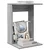Bocni stol Siva Sonoma 40 x 38 x 62,5 cm Konstruirano drvo