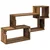 Lebdeća polica Zidna montaža Staro drvo 87 x 20 x 55 cm