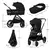 KINDERKRAFT Kolica Za Bebe 2U1 Nea 2 Midnight, do 22 kg, Crna