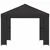 Gazebo 3 x 3 m Antracit Poliester i čelik 190 gsm
