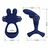 Pretty Love Francisco Blue Dual Vibrating Silicone Ring System D-239945