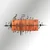 Symphonie Naturelle -4 RedBlack Decorative Wooden Wall Accessory