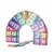 Cleverclixx Magnetni gradbeni set Creative Pack Pastel – 125 kosov