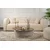 HANAH HOME Sto za dnevnu sobu Orion Walnut White