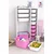 Hanah Home Višenamenska komoda Rine 2D4K8U, 69.5 x30 x109 cm, Belo-roze