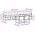 Set vanjskih sofa s jastukom 8 pcs Prirodna i crna