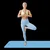 REBEL ACTIVE Strunjača prostirka za jogu, pilates i fitnes 183x61cm debljina 1cm TPE plava RBA-3158-BL