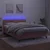Vidaxl Box spring postelja z vzmetnico LED roza 140x190 cm žamet