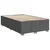 Vidaxl Box spring postelja z vzmetnico temno siva 120x190 cm blago