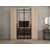 Hanah Home ormar sa reflektujućim staklom Nisa 20610, 180 cm, dore