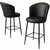 HANAH HOME Set 4 barske stolice Uras Black