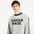 Mikina HUMAN MADE Elbow Patch Sweatshirt UNISEX Gray S