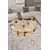 Hanah Home Set klub stolova Yin Yang 3 70, 3 komada, Krem