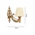 Opviq Zidna lampa Gloria, 15x10x13cm, IP20, Krem-zlatna boje