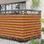 Balcony ekran Narančasta i smeđa 110 x 800 cm Oxford tkanina