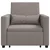 Sofa na razvlačenje Singl Sivo-smeđa 90 x 165 x 87 cm tkanina