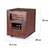 Klarstein Heatbox, infracrvena grijalica, 1500 W, 12 h timer, daljinski upravljač, tamni orah