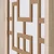 Homestyle4U Pregradna stena, 3-delna Shoji slog, 120x2x170 cm, rjava