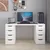 Hanah Home radni sto Alen 150cm 8 Drawer, 150 cm, beli
