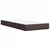vidaXL vidaXL Box spring postelja z vzmetnico temno rjava 100x200 cm blago, (21291722)