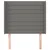Vidaxl Vzglavje z ušesi temno siv 83x16x118/128 cm blago