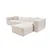 Atelier del Sofa Ugaona garnitura Lora 193x65x303cm Svetlobraon