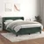 Vidaxl Box spring postelja z vzmetnico temno zelen 140x190 cm žamet