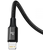 BASEUS RAPID 3IN1 TYPE-C  LIGHTNING  MICRO-USB CABLE PD20W 150CM BLACK (6953156204294)