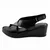 LP Fashion Ženske kožne sandale, Crne