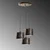 Opviq Luster DUZ-195RETRO-3, 45 cm, 3xE27, 75-110 cm