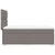 Vidaxl Box spring postelja z vzmetnico taupe 100x200 cm blago