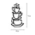 Wallity Zidna dekoracija Coffee, 40x75 cm, 1.5 mm, Crna