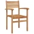 Stolica 2 pcs Smeđa 56 x 55 x 90.5 cm Čvrsto teak drvo