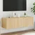 Zidni TV ormarić s LED svjetlima boja hrasta 100 x 35 x 31 cm