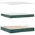 Krevet s od storage s madracem Tamnozelena 200 x 200 cm Baršun