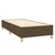 Krevet box spring s madracem LED tamnosmeđi 90x200 cm tkanina