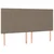 Vidaxl Posteljni okvir brez vzmetnice taupe 160x200 cm blago