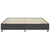 Den Posteljni okvir boxspring sivo blago 200x200 cm