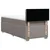 vidaXL Box spring postelja z vzmetnico taupe 90x200 cm blago