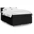 vidaXL vidaXL Box spring postelja z vzmetnico črna 160x200 cm blago, (21306385)