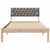 vidaXL Kovinska posteljna konstrukcija Rjava in taupe 100 x 200 cm