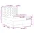 Vidaxl LED Box Spring Postelja Temno siva 160 x 200 cm blago