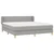 Vidaxl Box spring postelja z vzmetnico svetlo siva 180x200 cm blago