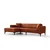 ATELIER DEL SOFA Ugaona garnitura Horizon Left Tile Red